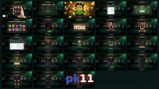 Main screen of Pk11 bet page for PK players